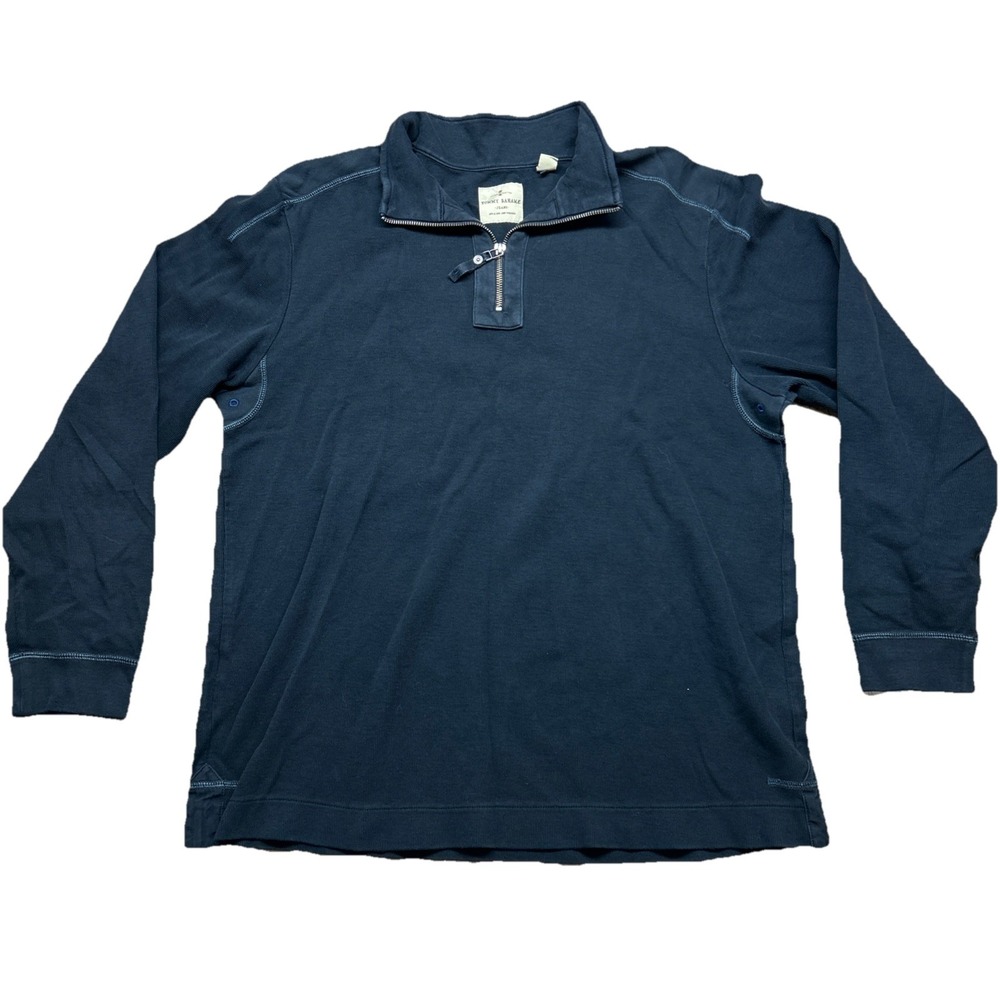 Tommy Bahama Jeans Men's XL Quarter Zip, Black,‎ Cotton
